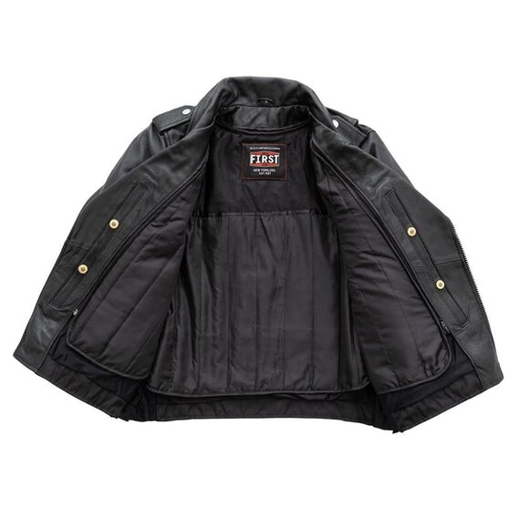 Popstar Women's Motorcycle Leather Jacket - Picture 2 of 8